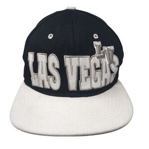 Las Vega Snapback Hat Black One Size Adjustable Embroidered Jinx Headwear